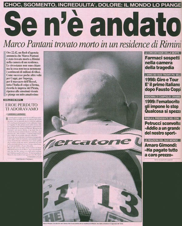 Tonina Pantani, l'Odissea di una mamma. Oggi il Pirata avrebbe compiuto 43 anni