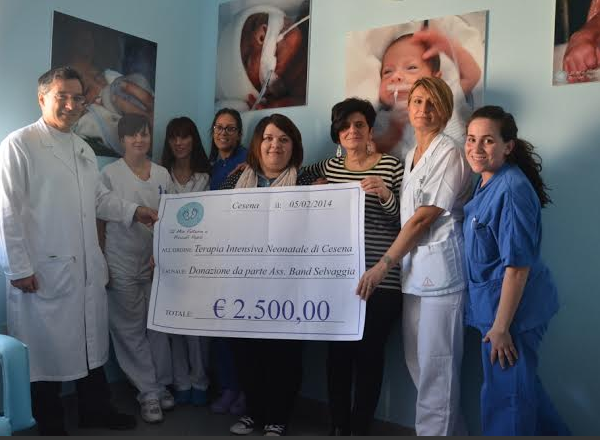 Cesena: donati 2500 euro alla Terapia intensiva neonatale