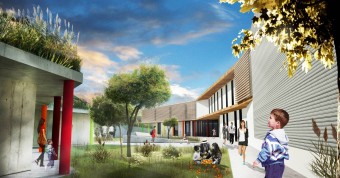 scuola villaggio I maggio - rendering 01