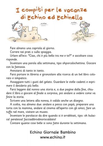 echino giornale bambino