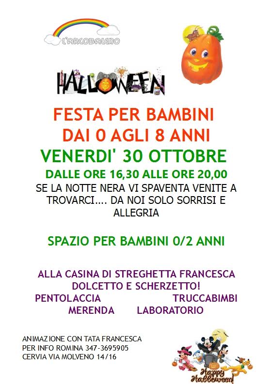 haloween arcobaleno