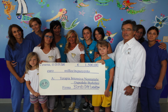 Cesena, 1500 euro in dono alla Pediatria