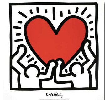 I cuori di Keith Haring e il teatrino delle ore all'Albero dei Libri