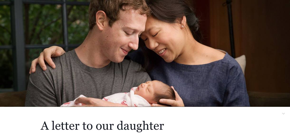 Zuckerberg è papà: "Cara Max, darò in beneficenza le azioni di Facebook"