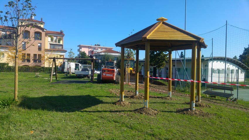 Rimini, nuovi giochi per il parco dei bimbi